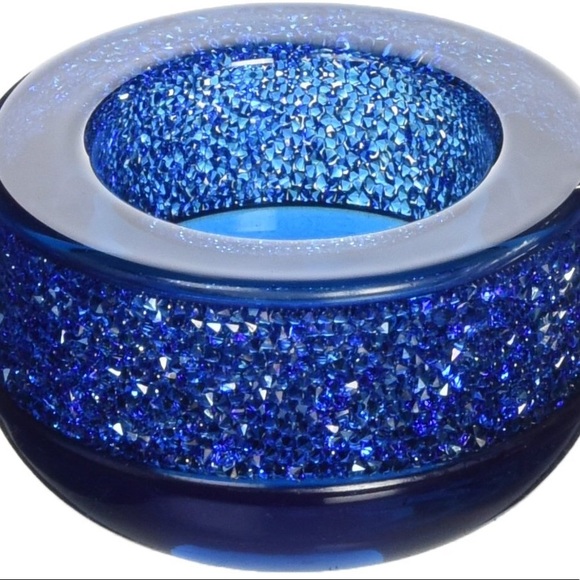 NWT💎Swarovski💎Dark Blue Crystal Candle Holder - Picture 5 of 8